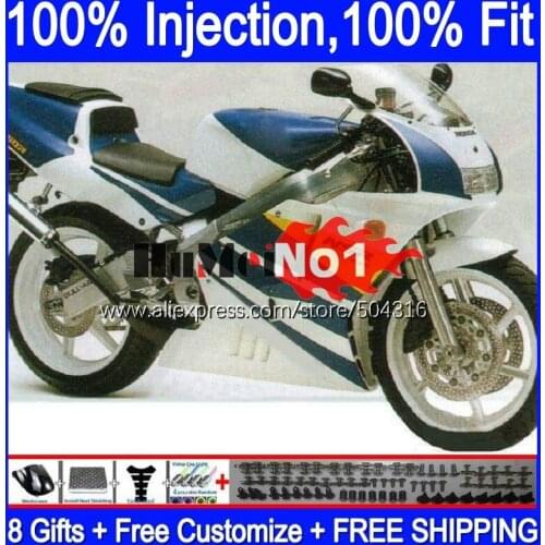 Injection For HONDA NSR250R MC21 PGM3 white blue 1990 1991 1992 1993 132MC.82 NSR250 NSR 250 R RR NSR 250R 90 91 92 93 Fairing