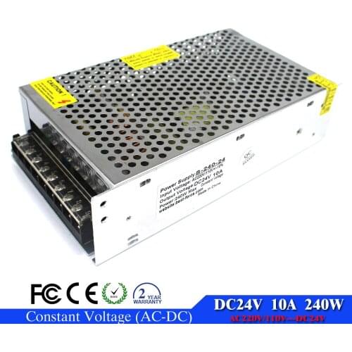 Power supply 24v 10a 240W Led Drover Transformer 220v 110v AC to dc24V USP For Led Strip light CNC CCTV Motor 3D Printer
