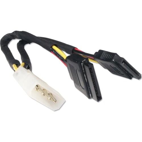 Hard disk power adapter cable large 4pin desktop computer D-type 4 pin to 15pin sata one-point two power cord