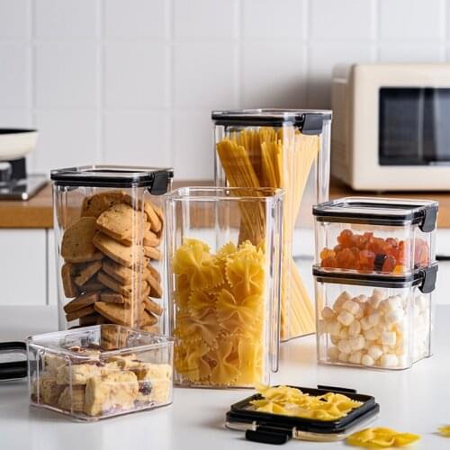Ducts storage for kitchen Food storage box storage jars kitchen Food preservation box jar set sealed food container storage