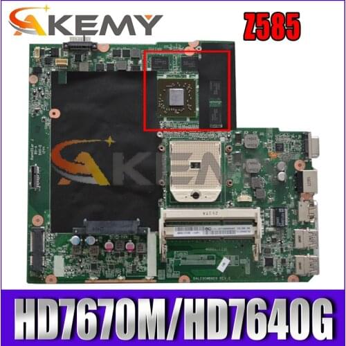 Akemy DALZ3CMB8E0 Motherboard For Lenovo Z585 Laptop Motherboard PGA FS1 HD7670M/HD7640G DDR3 100% Test Work
