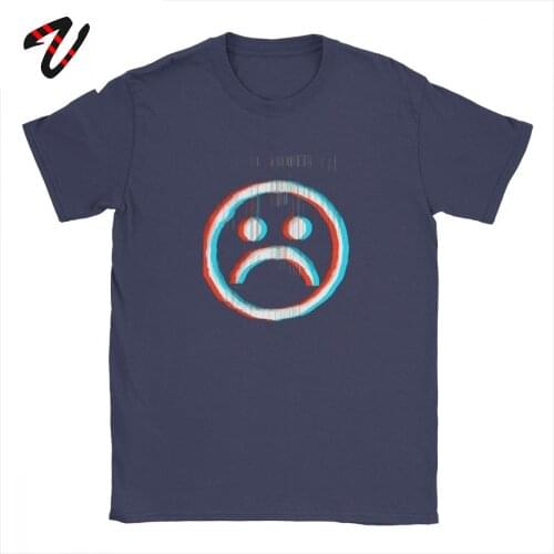 Sad Glitch Vintage T-Shirts for Mens Yung Lean Aesthetic Vaporwave Sad Boys Tops Tops Tees 4X 5X Tees Crewneck T-Shirt