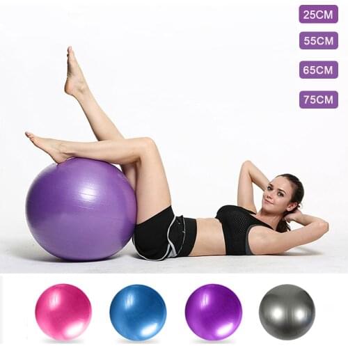 25cm/55cm/65cm/75cm Balance Yoga Ball Exercise Home Fitness Ball Yoga Pilates Training Sport Equipment For Woman Drop Shipping