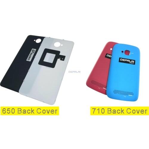New Battery Back Cover Housing Case For Nokia Asha 650 For Microsof lumia 710 With Power Volume Buttons Repair parts