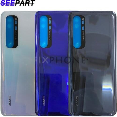 New For Xiaomi Redmi Note 10 lite Battery Cover Back Glass Panel Rear Housing Case For Redmi Note 10 lite Back battery Cover