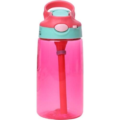 New hot Fashion 480 ml Cute Baby Water Cup Leak Proof Bottle with Straw Lid Children School Outdoor Drinking Bottle Training Cup