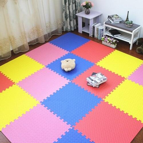 JCC Mix Leaf Pattern Puzzle EVA Foam Baby Play Mat /kids carpet Interlocking Exercise Floor for children Tiles 60*60*1.2cm