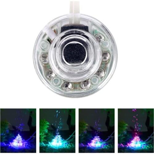USB Submersible LED Aquarium Lights Colorful Changing Making Oxygen Light Underwater Air Bubble Lamp for Fish Tank