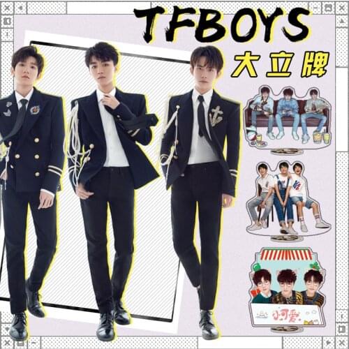POP Group TFBOYS Acrylic Double-Sided Printing Large Stand Figure Model Jackson RoyYee Karry For Fans Collection Gifts G78