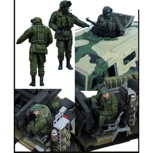 [tuskmodel] 1 35 scale resin model kit JMP - 2 Tiger Modern Russian Soldiers