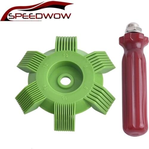 SPEEDWOW Universal Car A/C Radiator Condenser Evaporator Fin Straightener Coil Comb Coil Straightener Cleaning Tool