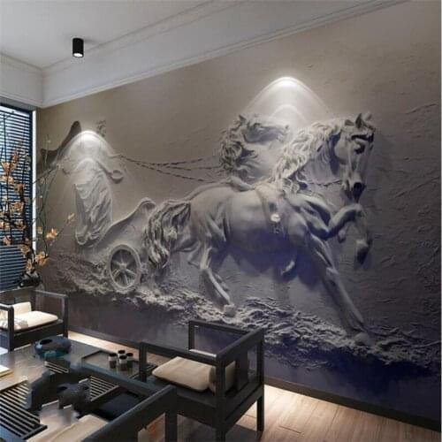 Wellyu 3d stereoscopic angel carriage relief background wall painting custom large mural environmental wallpaper