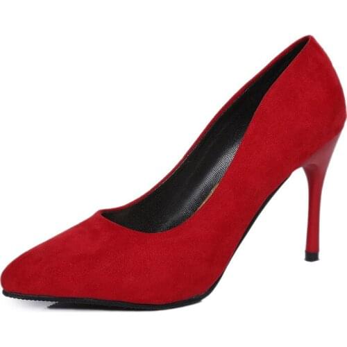 2021 Early Autumn New Fashion Sexy Woman High-heeled Shoes Pointed Toe Slip-on Shallow Shoes Wear-resisting for Wedding