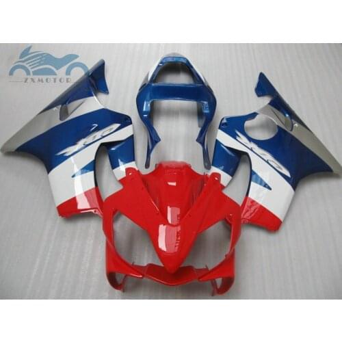 100% Injection molding fairing for 2001 2002 2003 CBR 600F4i red blue custom fairings kit 01 02 03 CBR600 F4i CBR600F4I bodykit