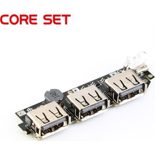 3 USB Output 5V 2A 1A Lithium Li-ion 18650 Battery Charging Board LED Indicator Mobile Power Bank Charger Module