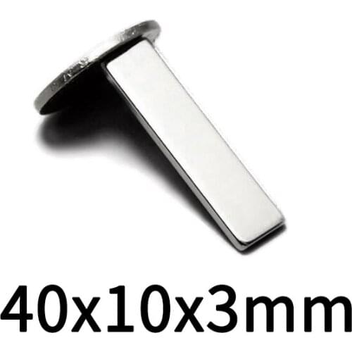 5/10/20PCS 40x10x3 Block Powerful N35 Magnets 40mmX10mm Sheet Permanent Magnet 40x10x3mm Neodymium Magnetic Super Strong 40*10*3