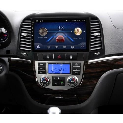 8 core Android 10 Car DVD player GPS for Hyundai Santa Fe 2006-2012 128G 4G RAM navigation PX6 CARPLAY DSP