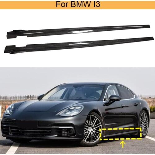 Car Side Skirts Body Kits For Porsche Panamera 2017-2019 Carbon Fiber Car Door Bumper Lip Skirts Aprons Body Kits