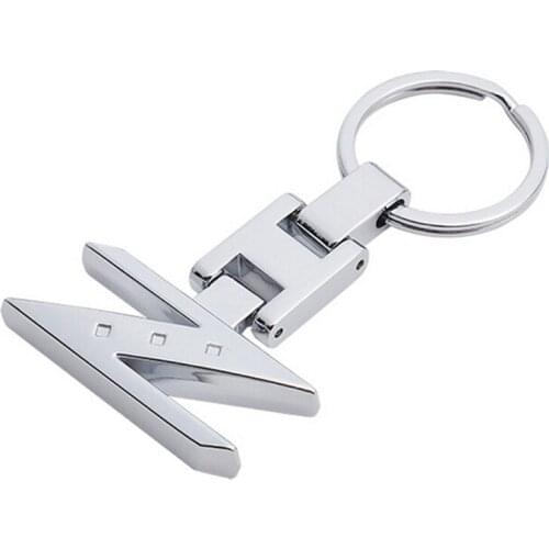 1pc Z Style Car Key Chain Ring Chrome Finishing Keychain Auto Interior Accessories For Nissan 280ZX 300ZX 350Z 370Z Z