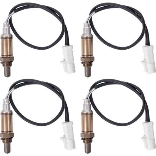 O2 Oxygen Sensor Front Rear Down/Upstream Compatible with Ford Mercury (Set of 4) Replace 11171843 15717