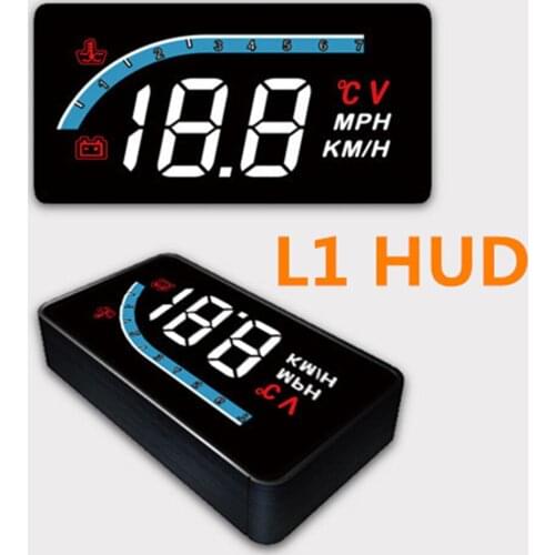 New Car HUD Head Up Display Windshield Speed Projector Auto Overspeeding Water Temp Warning OBD Universal Head Up Display