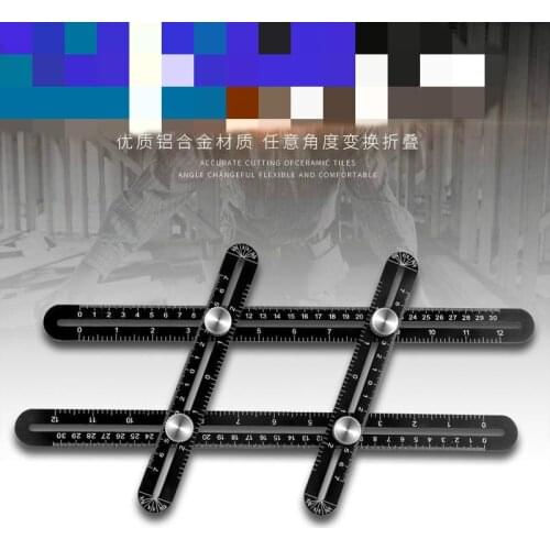 Design angle ruler of floor tile Design angle ruler for measuring multifunctional adjustable floor tiles for household use