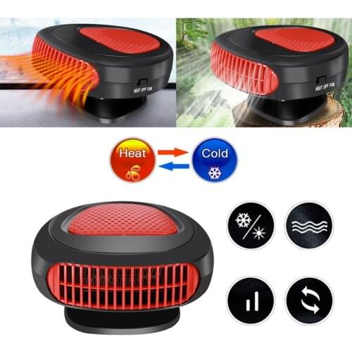 12V Car Heater Fast Heating Cooling Multifunctional Car Defogger 150W Mini Vehicle Heater Portable Car Heater Cooling Thermostat