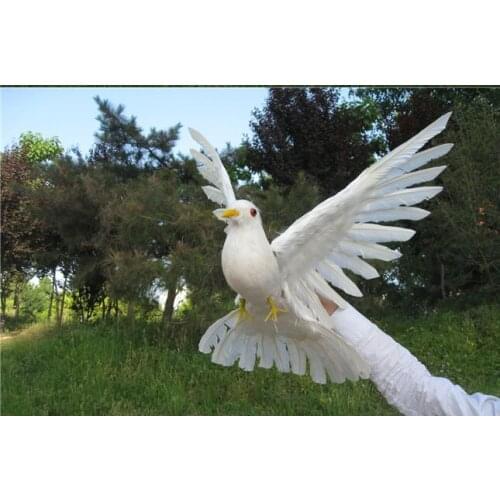 New simulation white dove model foam&furs wings bird doll gift about 30cm 2198