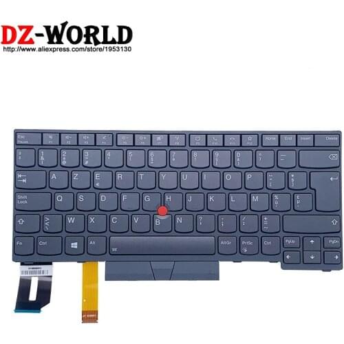 New Original Gray BE Belgian Backlit Keyboard for Lenovo Thinkpad T14 P14S Gen1 Gen2 Laptop 5N21B08383 5N21B08346