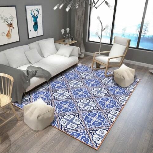New simple European style carpet Coffee table bedside blanket Modern household carpets for living room Bedroom area rugs and car