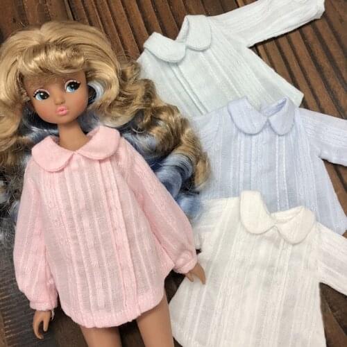 1/6 Dolls Blyth Doll Clothing Fashion Long Sleeve T-shirt for Momoko, OB24, Azone Blythh Shirt for 1/6 Doll Accessories Toys