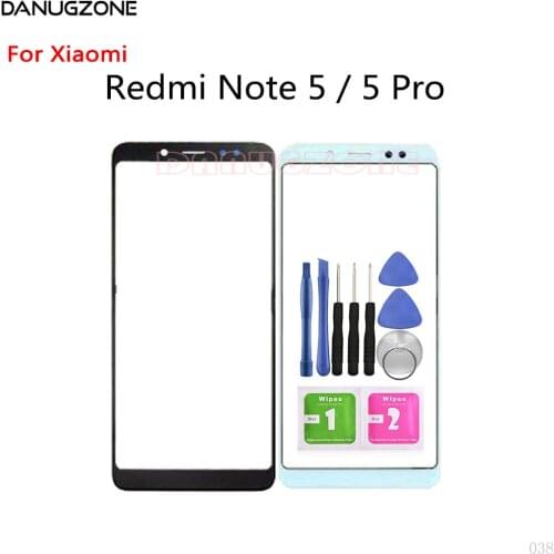 Touch Screen Front Glass Lens For Xiaomi Redmi Note 5 / NOTE 5 PRO LCD Display Front Glass Lens Panel
