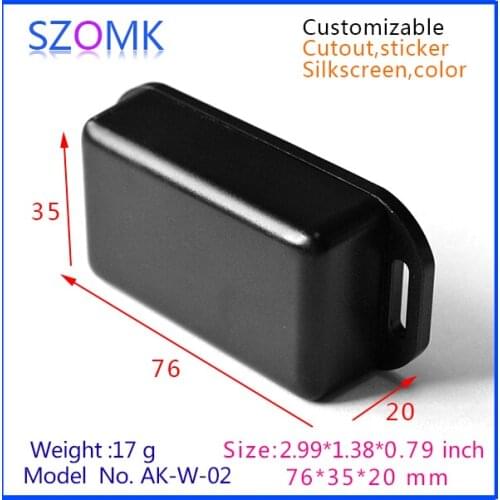 Small plastic box wall mount plastic enclosure (5 pcs) 76*35*20mm plastic electronic case abs box electronics