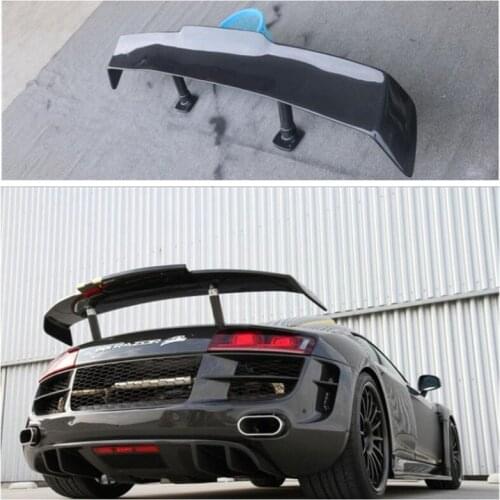 Real Carbon Fiber Rear Trunk Lip Spoiler Wing Fits For Audi R8 GT style 2010-2015
