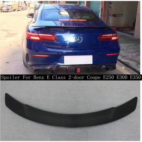 Real Carbon Fiber Rear Trunk Lip Spoiler Wing Fits For Mercedes Benz E Class 2-door Coupe E250 E300 E350 E400 2017-2022