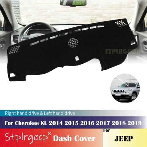 For Jeep Cherokee KL 2014 2015 2016 2017 2018 2019 Anti-Slip Dashboard Cover Protective Pad Car Accessories Sunshade Carpet