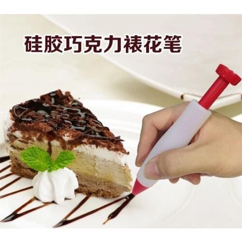 Single Head Silicone Cake Writing Decorator Jam Chocolate Pen Cake DIY Decoration Baking Gadgets Kitchen Gadgets
