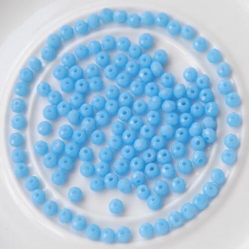 4mm Czech Rondelle Spacer Crystal Glass Beads For Jewelry Making Faceted Color Clear Diy Beads Loose Wholesale