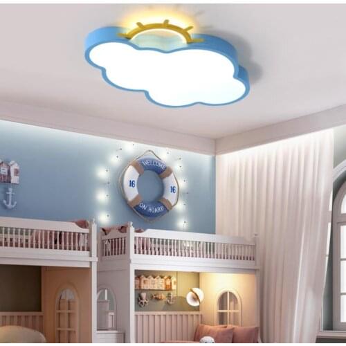 LED Cloud Ceiling Lights iron Lampshade luminaire Ceiling Lamp children Baby kids bedroom light fixtures Colorful lighting light
