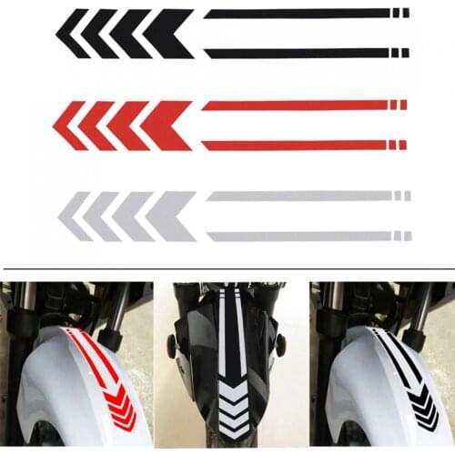 3 Colors 34 x 5.5 CM Universal PET Reflective Tape Motorcycle Body Modification Mudguard Stripe Stickers