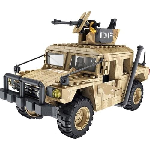 World War II military series Desert Special Forces Off-road vehicle model SWAT soldier Figures building blocks Toys Gifts