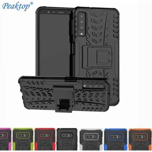 Hard Plastic Armor Silicone Case For Samsung Galaxy Note 8 9 10 Lite S8 S9 S10 Plus J4 J6 A6 A8 J8 A7 2018 A5 2017 J3 J5 J7 Case