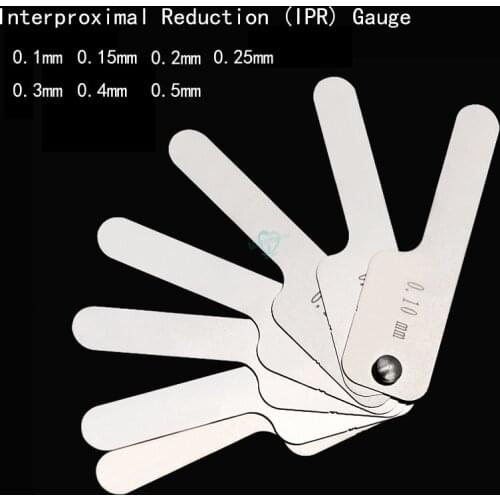 1sets Oral Dental Interproximal Measuring Ruler Measure Tooth Gap Reciprocating IPR System Orthodontic Treatment