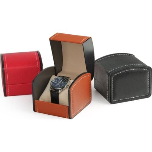 1Pcs European Mens PU Leather Watch Watch Box Gift Packaging Storage Box Jewelry Gift Box