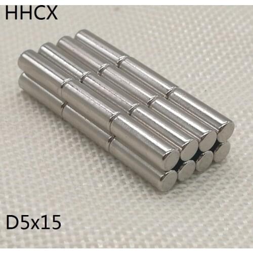 10 20 50 100pcs/lot Cylinder Magnet 5*15 N35 magnet 5x15 Magnet 5 x 15 for speaker