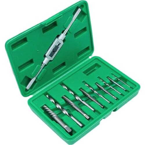 High hardness machine repair 11-piece broken wire extractor 3MM-10MM broken screw extractor