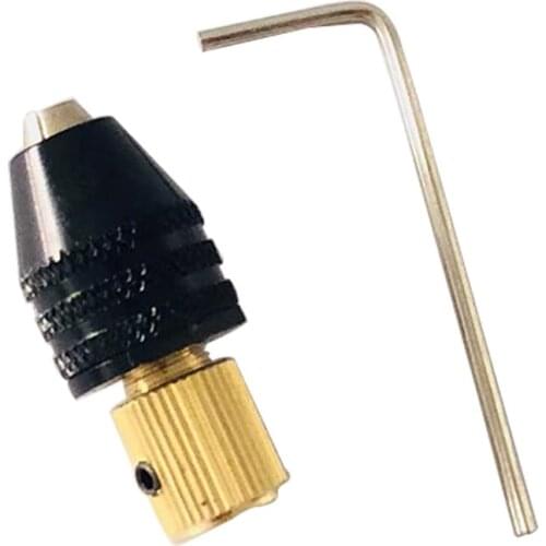 2.3mm/3.17mm Electric Motor Shaft Mini Drill Chuck Fixture 0.5-3.2mm Drill Bit Micro Drill Chuck Hex Drill Chuck Adapter Collet