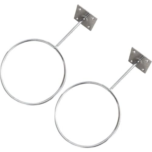 2 Pack Wall Mount Sports Ball Holder Display for Medicine Ball, Basketballs, Volleyballs, Soccer Storage Rack