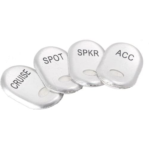 4pcs Motorbike Chrome Rocker Panel Switch Covers Guards for Harley Touring FLTR Road Glide FLHTCU FLHTK FLTRU FLTRSE 1996-2013