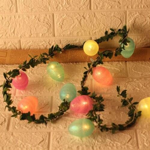 5.4ft Easter String Light Glitter Egg 10-LED Holiday String Light Party Light for Easter Party